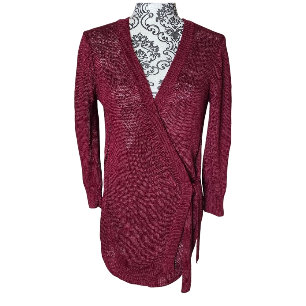 Theory lightweight wrap cardigan size medium